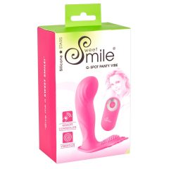   SMILE G-Spot Panty - nabíjací pripínací vibrátor na diaľkové ovládanie (ružový)