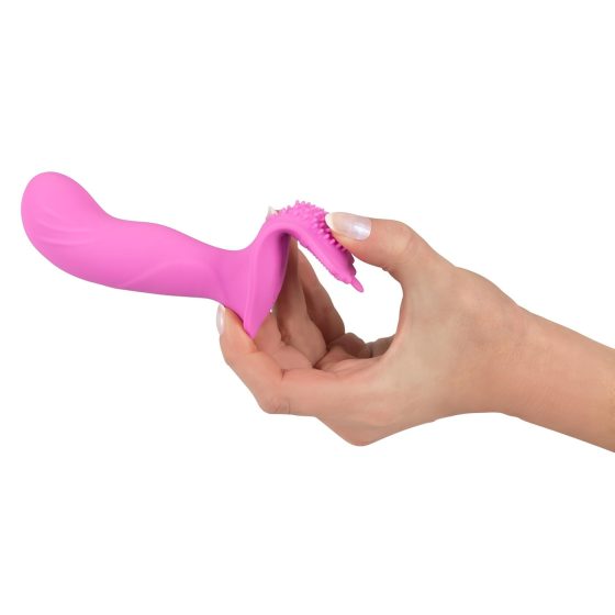SMILE G-Spot Nohavičky - nabíjateľný, rádiový pripínací vibrátor (ružová)