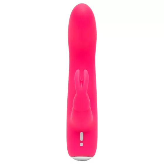 Happyrabbit - mini vibrátor s králikom - dobíjací - ružový
