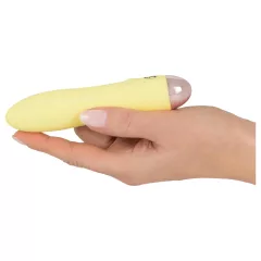   Cuties Mini Yellow - akumulátorový, silikónový vibrátor (žltý)