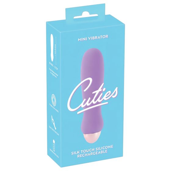 Cuties Mini Purple - nabíjateľný silikónový vibrátor (fialový)