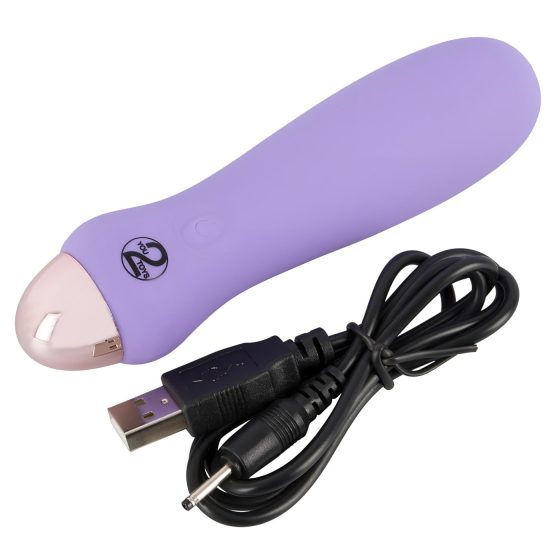 Cuties Mini Purple - nabíjateľný silikónový vibrátor (fialový)