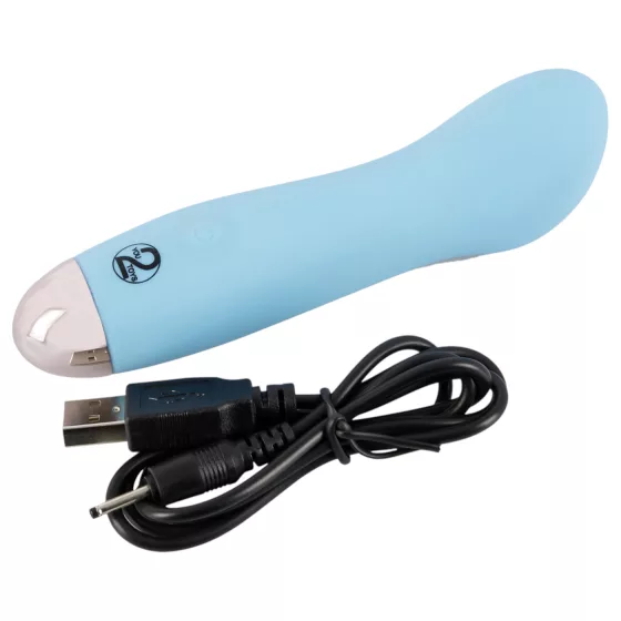 You2Toys - Cuties Mini Blue - akumulátorový vibrátor na bod G (tyrkysový)
