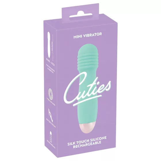 You2Toys - Cuties Mini Wand - akumulátorový, mini masážny vibrátor (zelený)