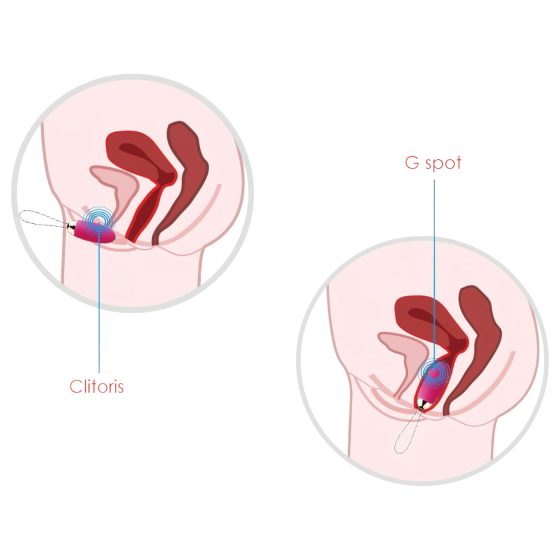 Svakom Elva - vibračné vajíčko na diaľkové ovládanie - nabíjateľné - červené