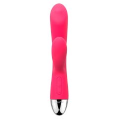   Svakom Trysta - vodotesný vibrátor s ramienkom na klitoris a pohyblivými guličkami (červený)