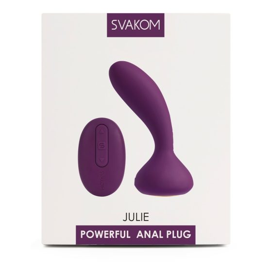 Svakom Julie - nabíjací vibrátor na prostatu s diaľkovým ovládačom (fialový)
