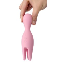   Svakom Nymph - bezdrôtový vibrátor na klitoris s rotujúcimi prstami (bledoružový)