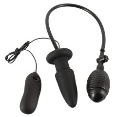   You2Toys Inflatable vibrating butt plug - nafukovací vibrátor na análne rozširovanie (čierny)