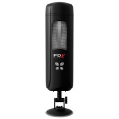   PDX Ultimate Milker - dobíjací masturbátor s penisovou hlavou (čierny)