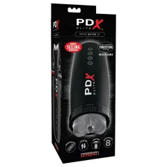   PDX Elite Moto Bator 2 - masturbátor s pohybom hore-dole a saním - čierny