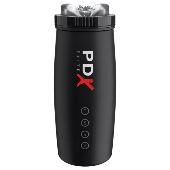 PDX Elite Moto Bator 2 - masturbátor s pohybom hore-dole a saním - čierny
