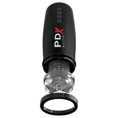   PDX Elite Moto Bator 2 - masturbátor s pohybom hore-dole a saním - čierny
