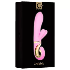   G-Vibe GRabbit - vibrátor na G-bod s 3 motormi - nabíjateľný - ružový