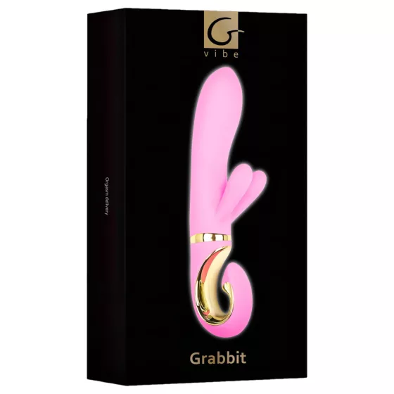 G-Vibe GRabbit - vibrátor na G-bod s 3 motormi - nabíjateľný - ružový