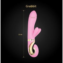   G-Vibe GRabbit - Nabíjateľný 3-motorový vibrátor na bod G (ružový)