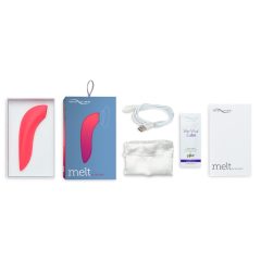   We-Vibe Melt - nabíjací vodotesný smart stimulátor klitorisu (koralový)