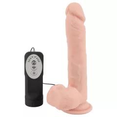  Medical Thrusting - prísavkový, tlačiaco-otáčavý vibrátor (telovej farby)