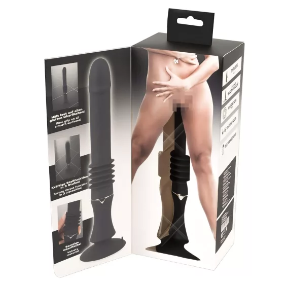 You2Toys Fucking Machine - prirážací vibrátor s prísavkou (čierny)