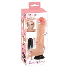   Nature Skin Dancing Dick - rotačný realistický vibrátor (telová farba)