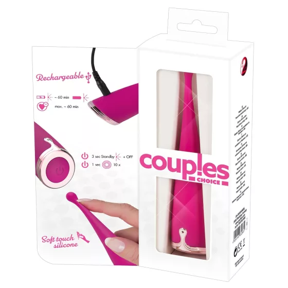 Couples Choice - vibrátor na klitoris - dobíjací - ružový