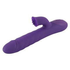   Smile Pearl - nabíjací, rotačný vibrátor s ramienkom na klitoris a posuvom (fialový)