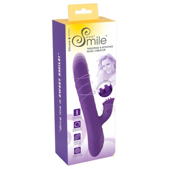 Smile Pearl - perlový pulzný vibrátor (fialový)