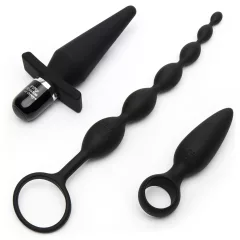 Fifty Shades of Grey - análna súprava 4v1 - čierna