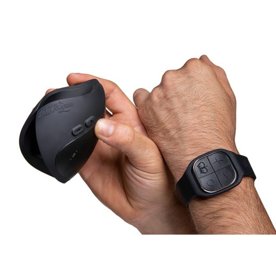 Hot Octopuss - masturbátor pre mužov - diaľkové ovládanie - čierny