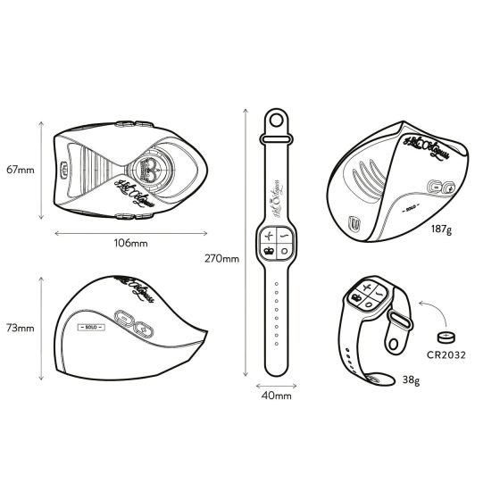 Hot Octopuss - masturbátor pre mužov - diaľkové ovládanie - čierny