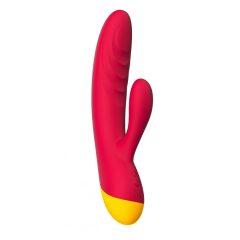   ROMP Jazz - nabíjací, vodotesný vibrátor na bod G s ramienkom na klitoris (tmavo ružový)