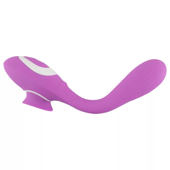 You2Toys - vibrátor s dvoma funkciami - nabíjateľný 2v1 - fialový