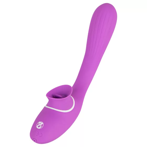 You2Toys - vibrátor s dvoma funkciami - nabíjateľný 2v1 - fialový