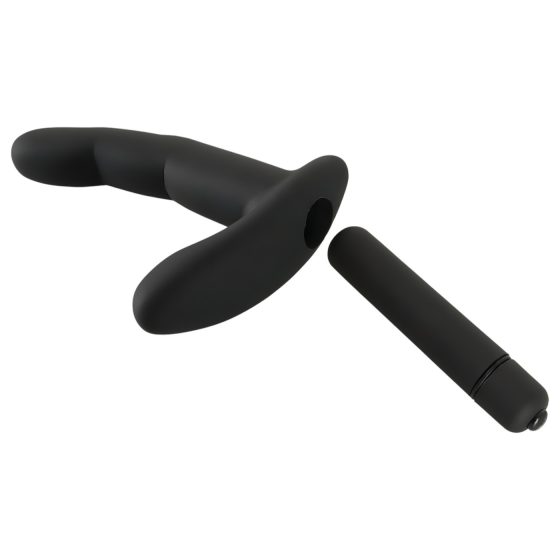 Rebel Naughty Finger - prostatický vibrátor (čierny)