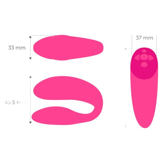 Chorus by We-Vibe - nabíjací smart vibrátor na bod G a klitoris (ružový)