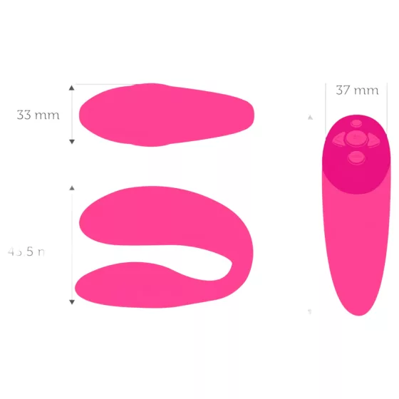 / We-Vibe Chorus bezdrôtový párový vibrátor so Squeeze diaľkovým ovládaním (ružový)