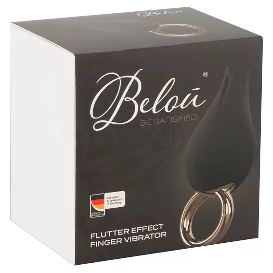 Belou - vibrátor na klitoris - nabíjateľný, vodotesný - čierny