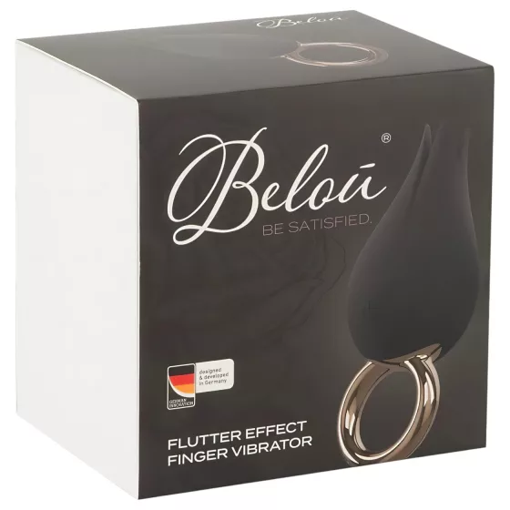 Belou - vibrátor na klitoris - nabíjateľný, vodotesný - čierny