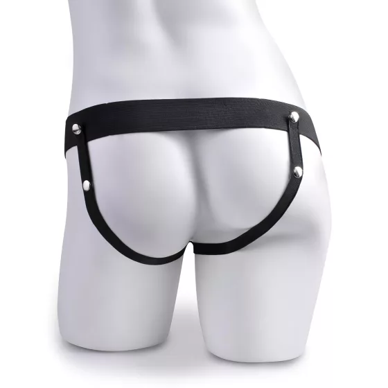 Fetish - Strap-on dutý vibrátor s popruhmi - telová farba