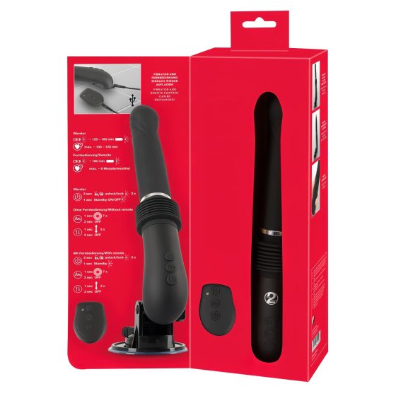 You2Toys RC Šukací Stroj 2.0 - akumulátorový lökací vibrátor (čierny)
