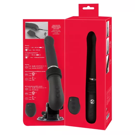 You2Toys - stroj na prirážanie - dobíjací vibrátor s diaľkovým ovládaním