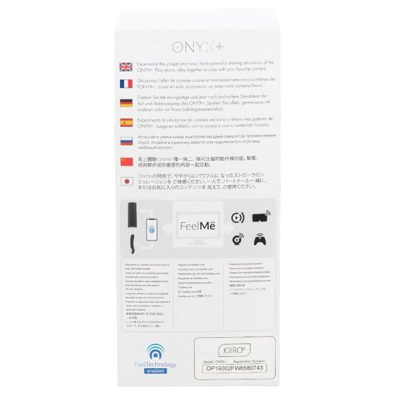 Kiiroo Onyx+ - interaktívny masturbátor (čierny)