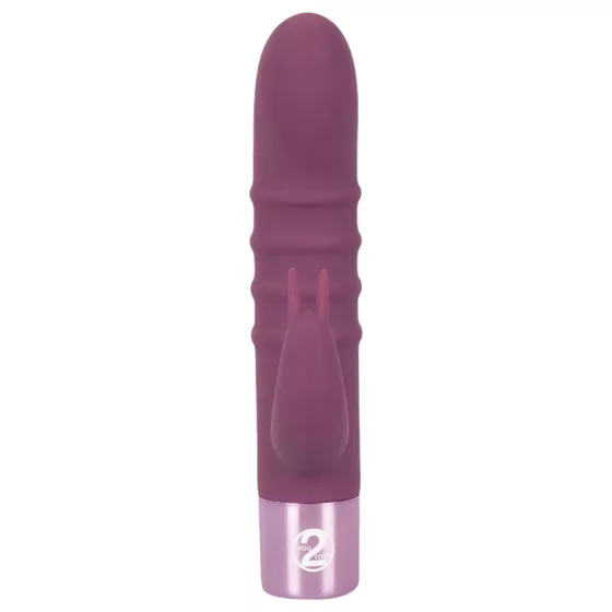 Rabbit Vibe - vibrátor na bod G s dráždiacim ramenom - dobíjací - fialový