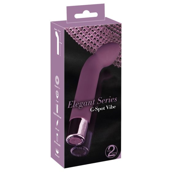 Elegantný G-bod vibrátor - vodotesný, fialový od You2Toys