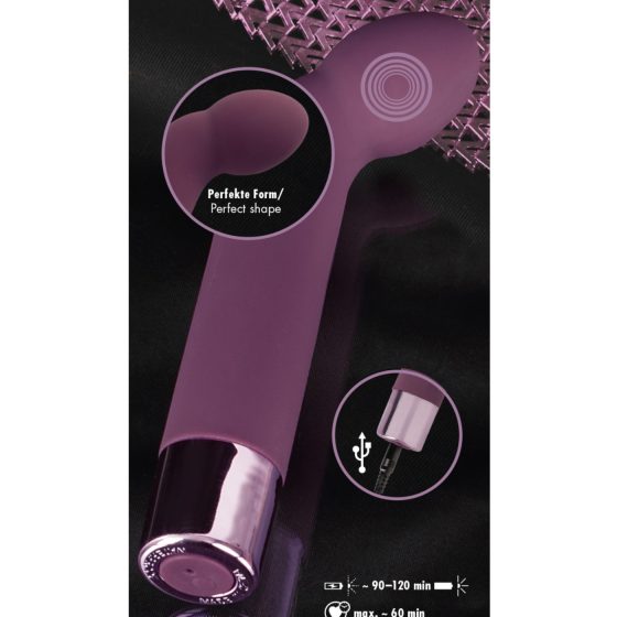 Elegantný G-bod vibrátor - vodotesný, fialový od You2Toys