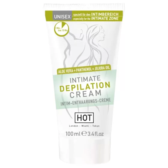HOT Intimate - intímny depilačný krém so špachtľou - 100 ml