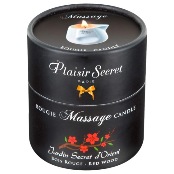 Plaisirs Secrets Červené Drevo - masážna sviečka (80 ml)