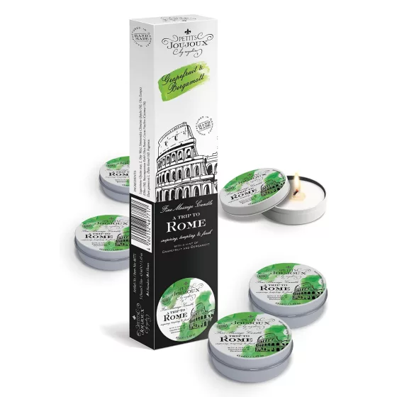 Petits Joujoux - masážna sviečka - grapefruit bergamot - 5x43 ml