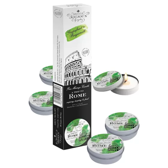 Petits Joujoux - masážna sviečka - grapefruit bergamot - 5x43 ml