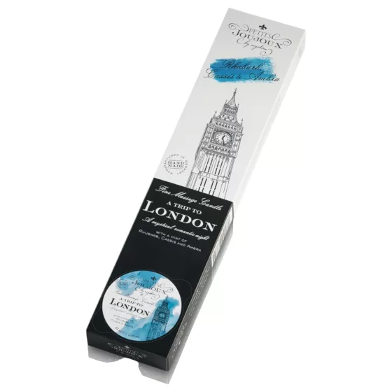 Petits Joujoux - masážna sviečka - rebarbora a ambra - sada 5x43ml